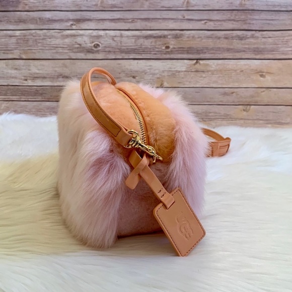 UGG Janey Crossbody Wisp Fuzzy Faux Fur Bag - Picture 3 of 8